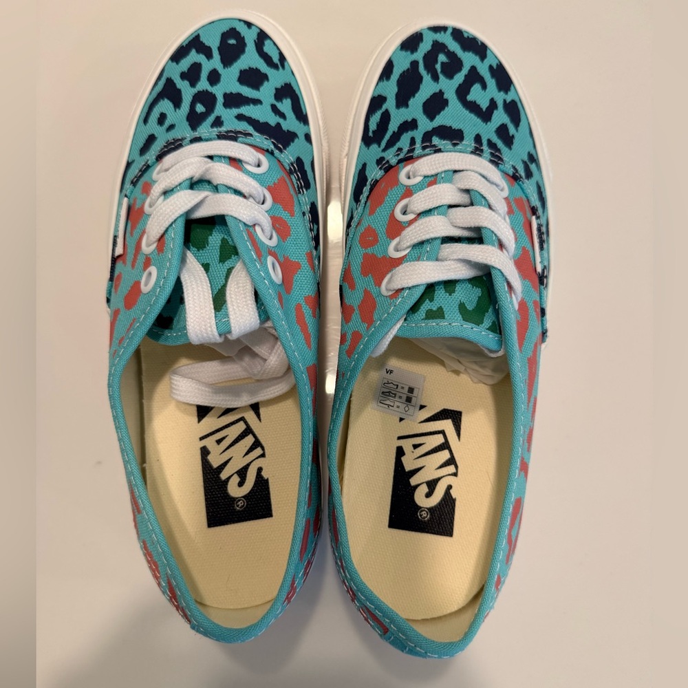 Vans LX Authentic 44 Cheetah Pool Blue Multi Sneakers - BRAND NEW WITH BOX - Picture 5 of 9